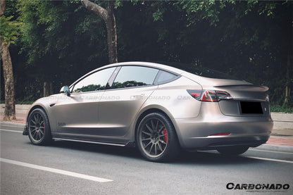 Carbonado 2017-2023 Tesla Model 3 VRS Style Carbon Fiber Side Skirts