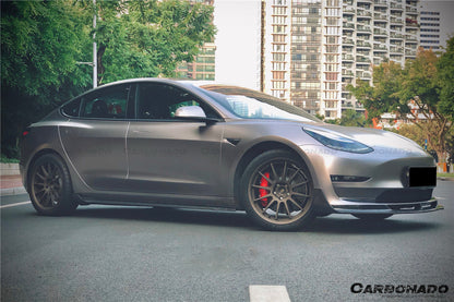Faldón delantero de fibra de carbono estilo Tesla Model 3 VRS Carbonado 2017-2023