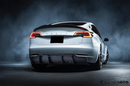 Alerón de maletero de fibra de carbono estilo Tesla Model 3 VRS Carbonado 2017-2023