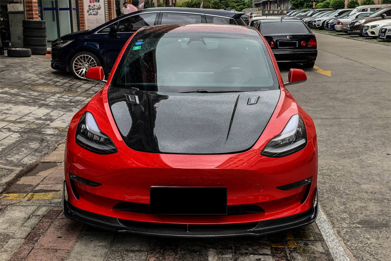 Carbonado 2017-2023 Tesla Model 3 VRS Style Carbon Fiber HOOD