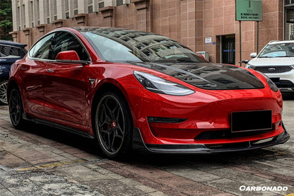 Carbonado 2017-2023 Tesla Model 3 VRS Style Carbon Fiber HOOD