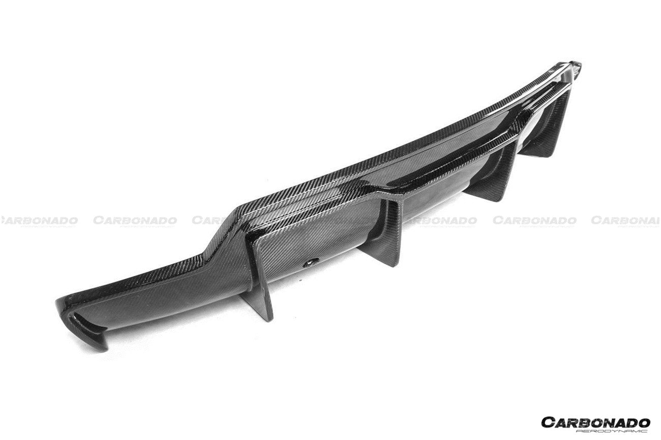 Carbonado 2017-2023 Tesla Model 3 VRS Style Carbon Fiber Rear Lip Diffuser