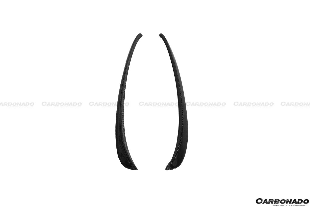 Carbonado 2016-2021 Tesla Model X SUV RZS Style Carbon Fiber Front Canards