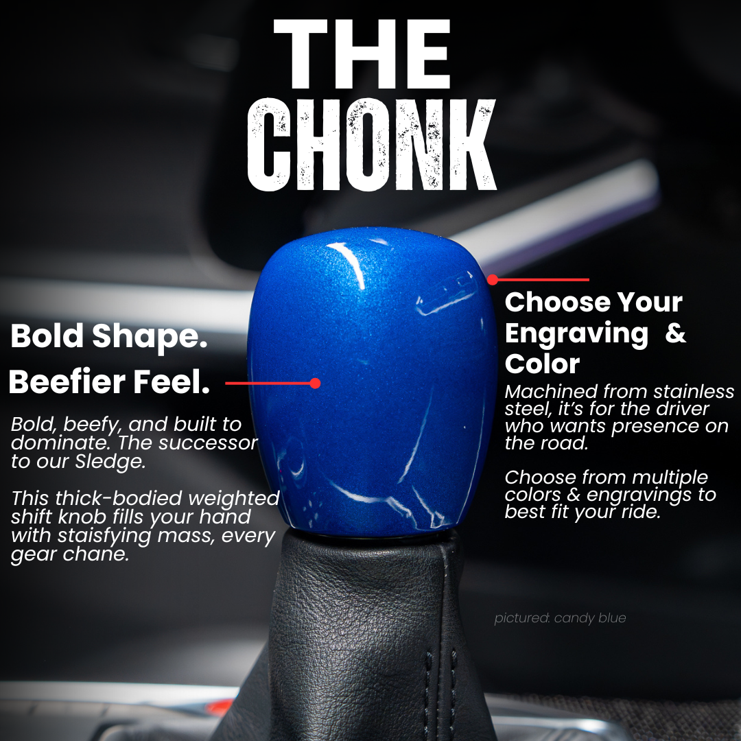 Billetworkz Weighted Shift Knob - "Chonk" - Toyota GR Corolla / Corolla Hatch