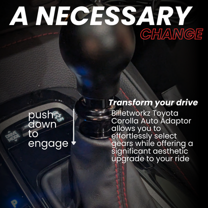 Billetworkz Automatic Shifter - "Chonk" - Fits Toyota GR Corolla / Corolla Hatch and Sedan (2019+)
