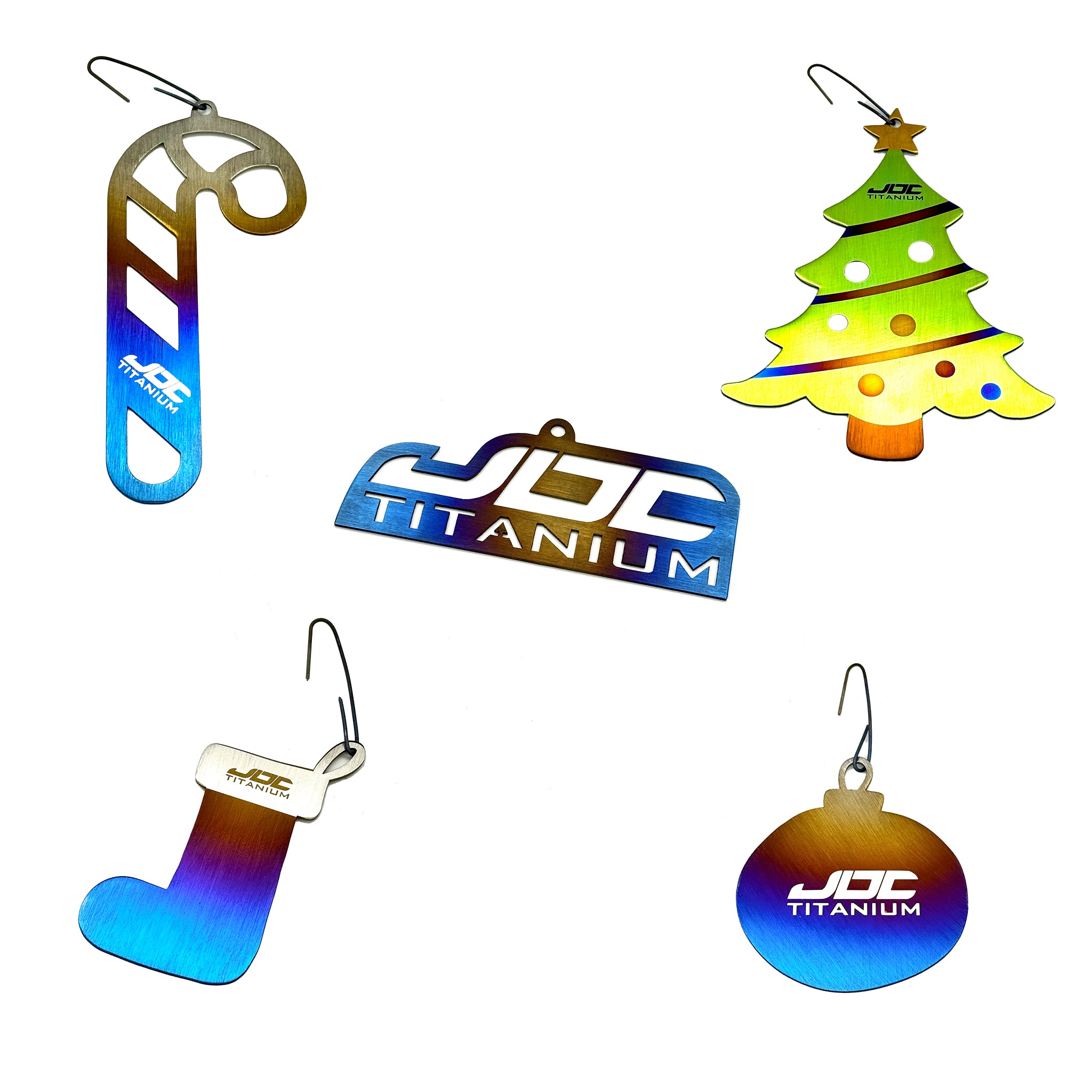 JDC Titanium Holiday Ornaments