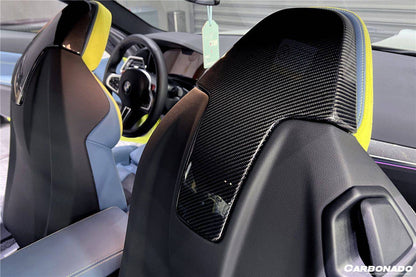 Carbonado 2021-UP BMW M4   M3 G82 G83 G80 OE Style Carbon Fiber UP Seat-back Cover