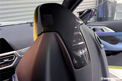 Carbonado 2021-UP BMW M4   M3 G82 G83 G80 OE Style Carbon Fiber UP Seat-back Cover