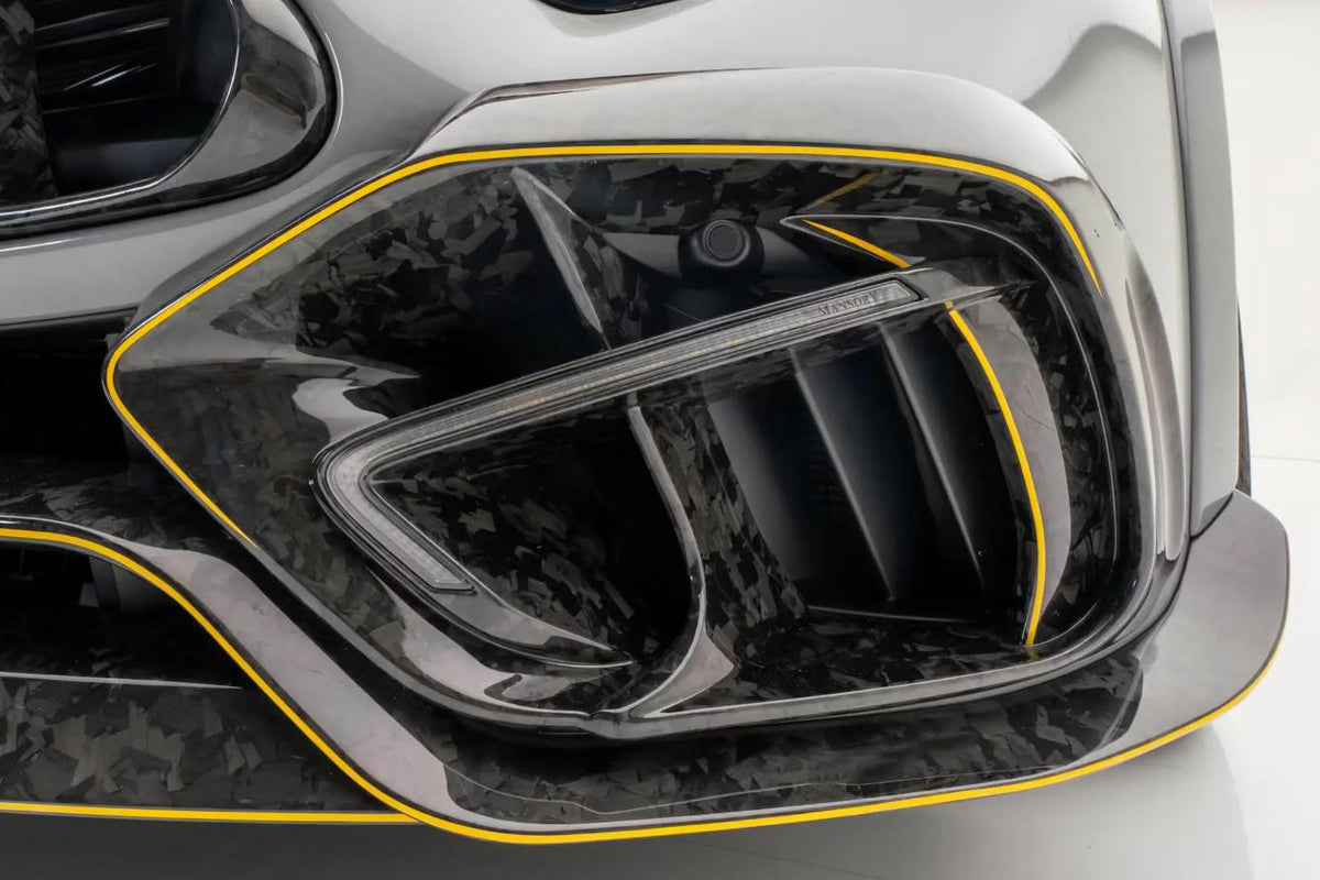 2022-2026 Mercedes Benz R232 Autoclave Carbon Fiber Front Bumper Vent Carbonado (MSY) Fits: SL55 4MATIC, SL63 4MATIC, SL63 SE Performance (DRYCFR232-MIW-MSY-FBVT)