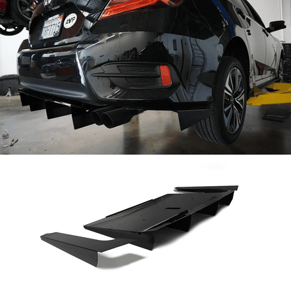 Aeroflow Dynamics Rear Diffuser V1 (2016-2018 Honda Civic Sedan)