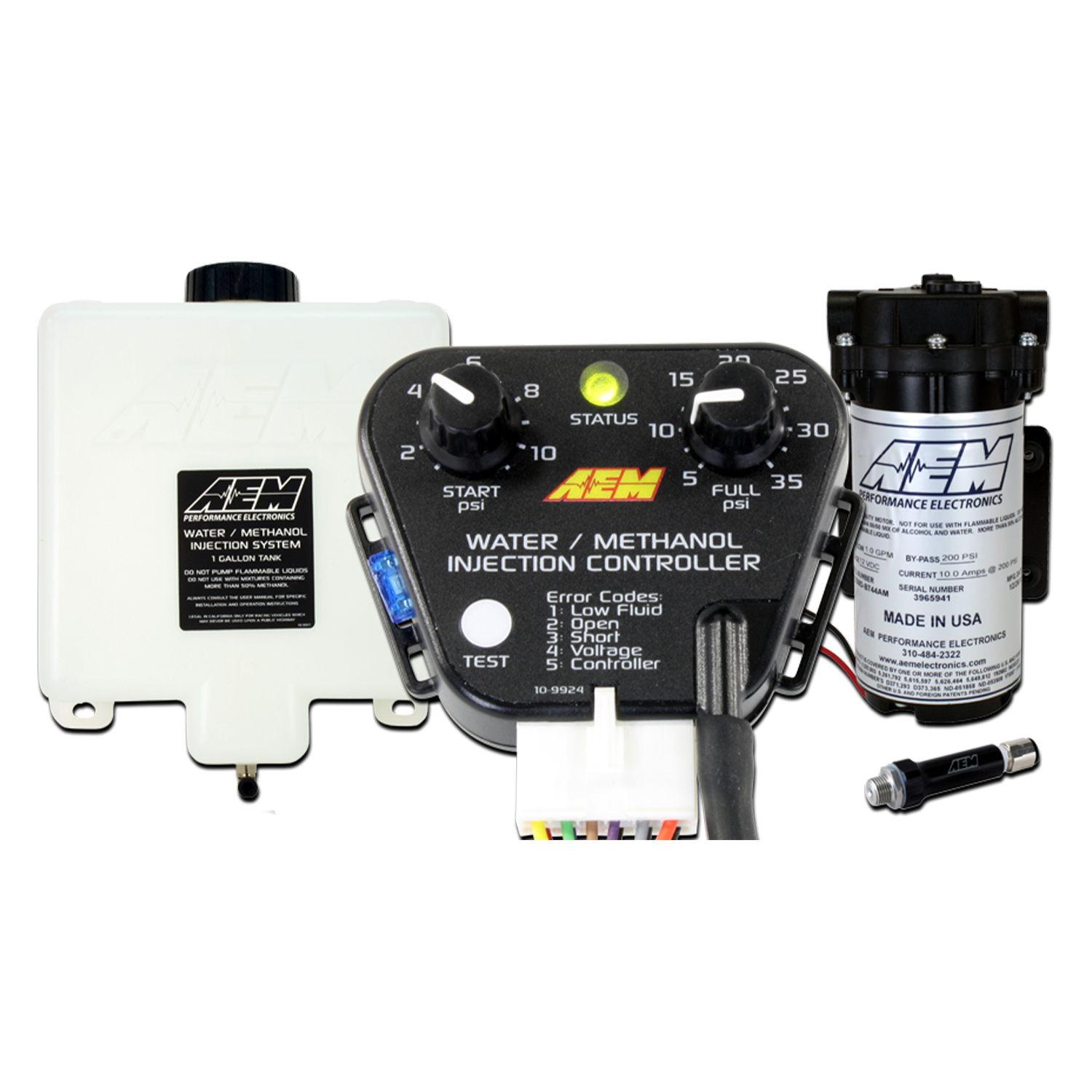 AEM V3 Water / Methanol Injection System w/ 1 Gallon Tank - Internal Map