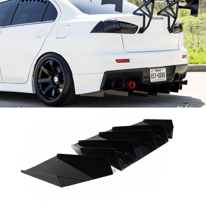 Aeroflow Dynamics 2007-2015 Mitsubishi Evo Rear Diffuser V2
