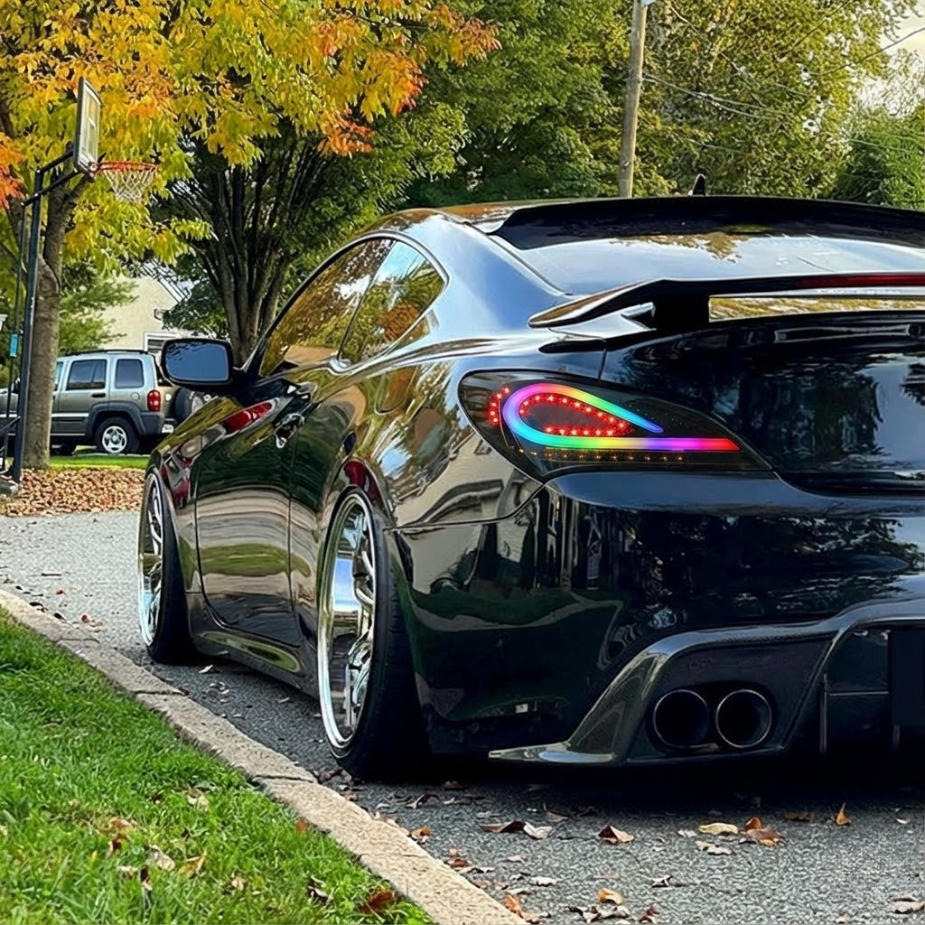NTXGlow RGB tail lights | 2009-2016 Hyundai Genesis Coupe BK1 - 4