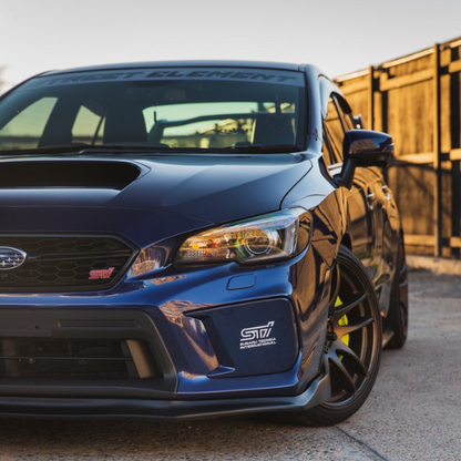 JDMuscle [18-21 WRX/STI] Fog Light Covers -  Paint Matched / Gloss Black