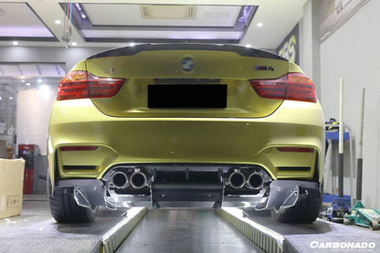 Carbonado 2014-2020 BMW M3 F80 M4 F82 VA Style Carbon Fiber Rear Diffuser and  Lip