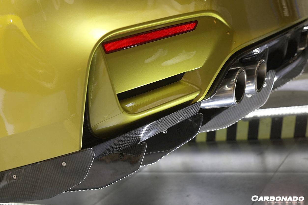 Carbonado 2014-2020 BMW M3 F80 M4 F82 VA Style Carbon Fiber Rear Diffuser and  Lip