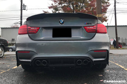 Carbonado 2014-2020 BMW M3 F80 M4 F82 VA Style Carbon Fiber Rear Diffuser and  Lip