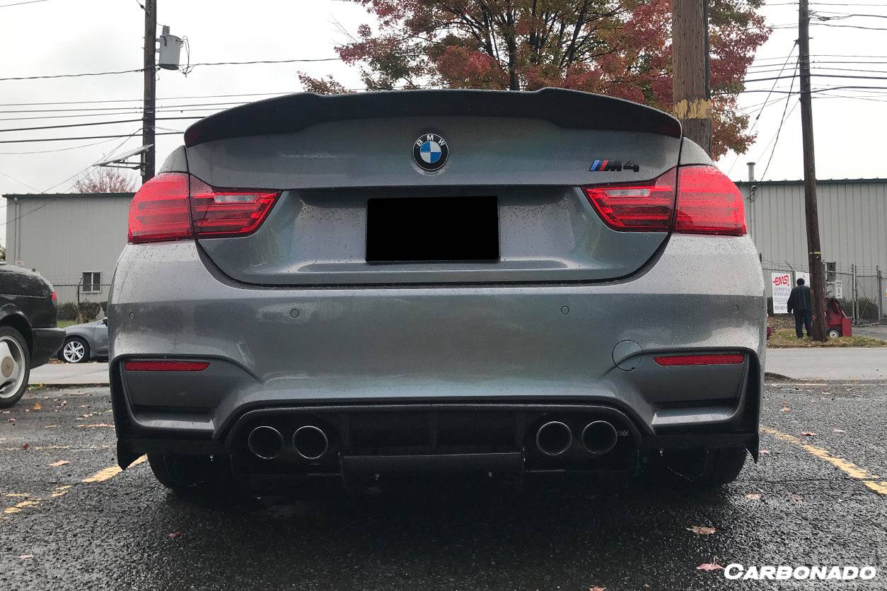 Carbonado 2014-2020 BMW M3 F80 M4 F82 VA Style Carbon Fiber Rear  Diffuser  Lip