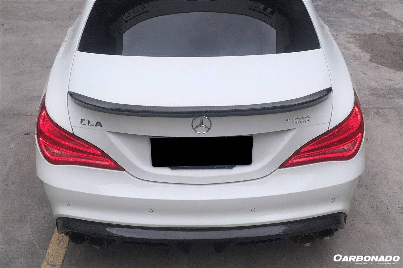 Carbonado 2014-2016 Mercedes Benz W117 CLA Sport CLA45 AMG BS Style Trunk Spoiler