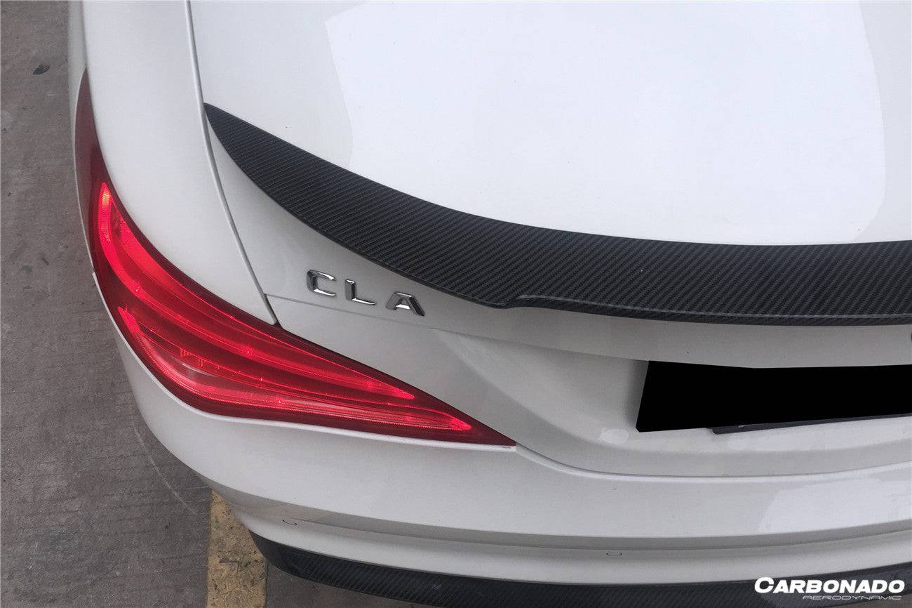 Carbonado 2014-2016 Mercedes Benz W117 CLA Sport CLA45 AMG BS Style Trunk Spoiler