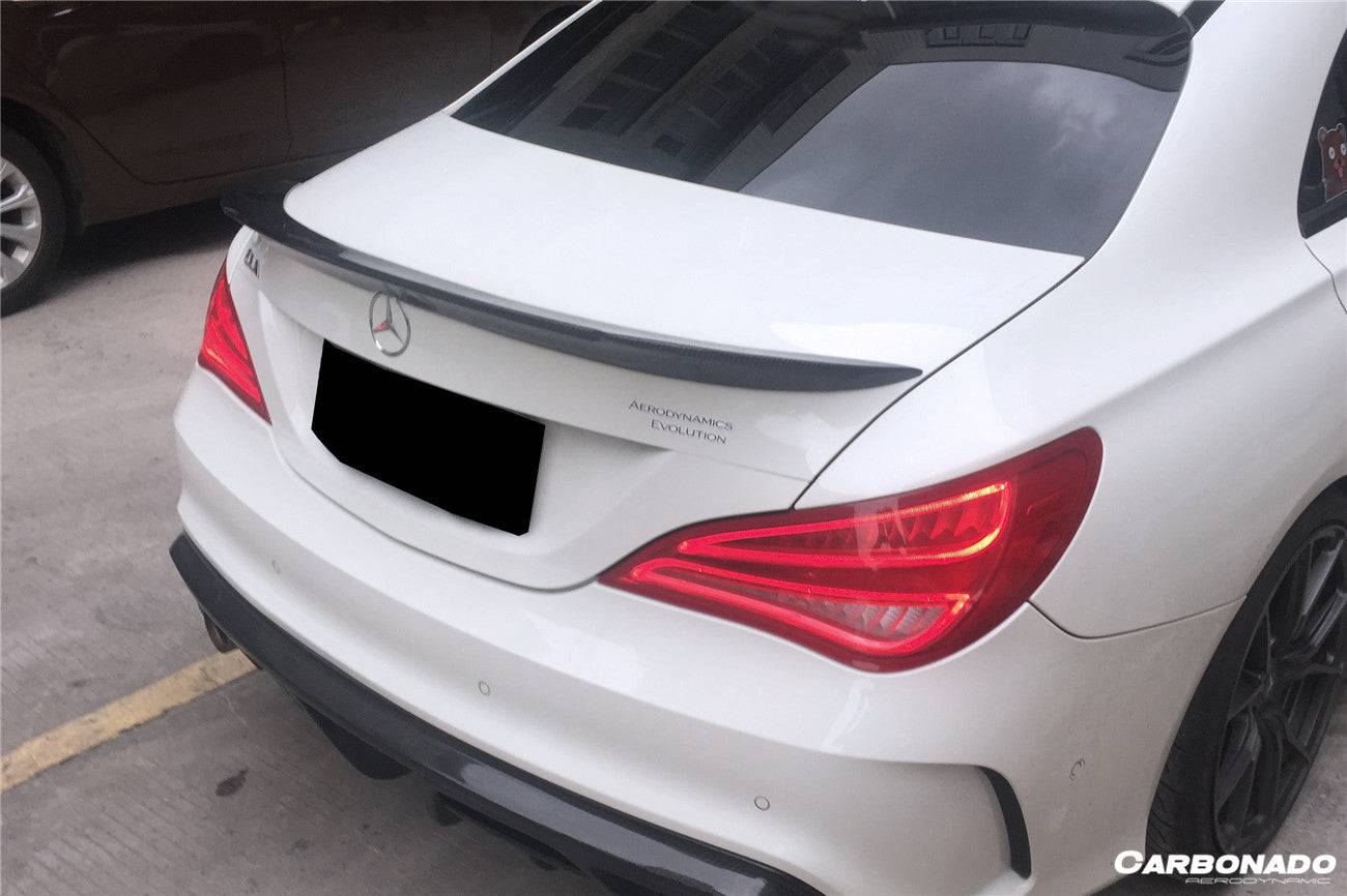 Carbonado 2014-2016 Mercedes Benz W117 CLA Sport CLA45 AMG BS Style Trunk Spoiler