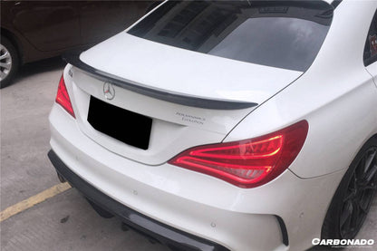 Carbonado 2014-2016 Mercedes Benz W117 CLA Sport CLA45 AMG BS Style Trunk Spoiler