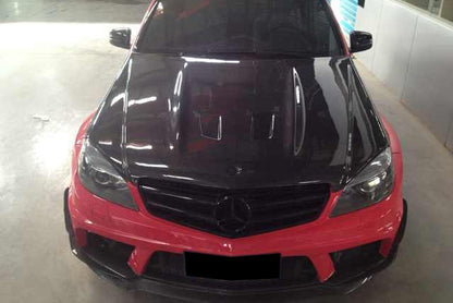 Carbonado 2008-2011 Mercedes Benz W204 C63 AMG BK Style HOOD