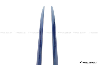 Faldones laterales de fibra de carbono para Mercedes Benz W205 C63 S AMG Coupé Carbonado 2015-2021, extensión de labio adicional