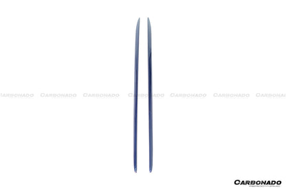 Faldones laterales de fibra de carbono para Mercedes Benz W205 C63 S AMG Coupé Carbonado 2015-2021, extensión de labio adicional