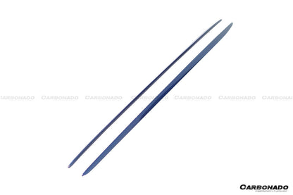 Faldones laterales de fibra de carbono para Mercedes Benz W205 C63 S AMG Coupé Carbonado 2015-2021, extensión de labio adicional