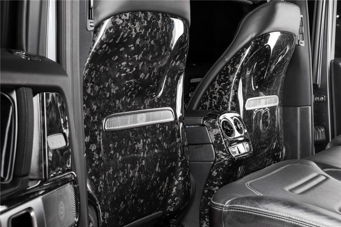 Carbonado 2019-2024 Mercedes Benz W464 G550 G63AMG G-Wagon Dry Carbon Fiber Seat-back Cover Replacement