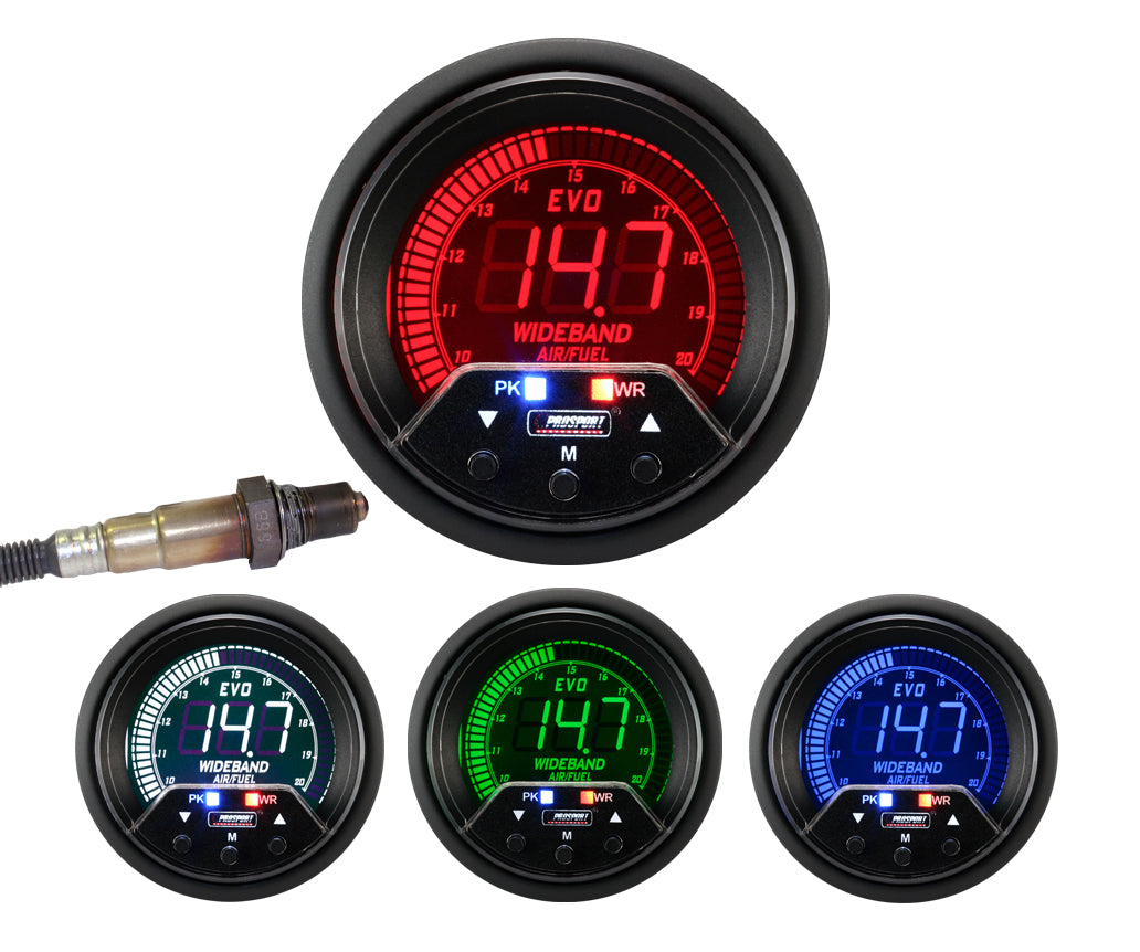 Kit de relación aire-combustible digital de banda ancha Prosport 2-3/8" Premium EVO