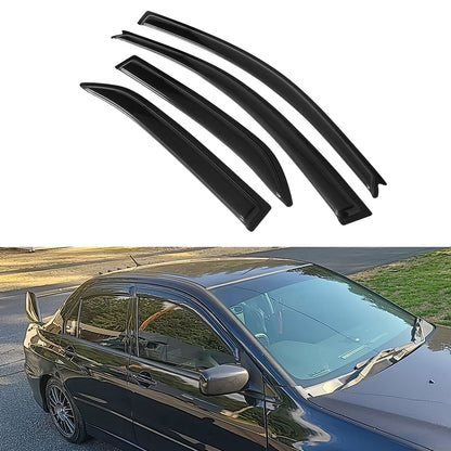 K2 Industries 2002-2007 Mitsubishi Lancer EVO Sedan Acrylic 4PC Window Visors Guard
