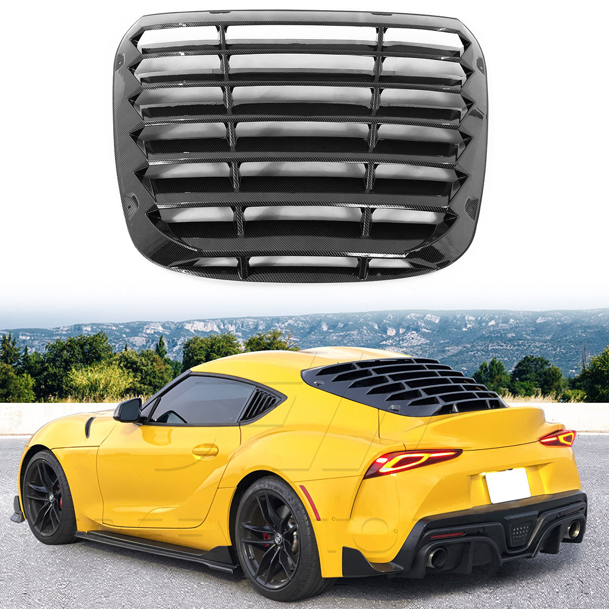 K2 Industries 2020-2025 Toyota GR Supra A90 Rear Window Louver PP