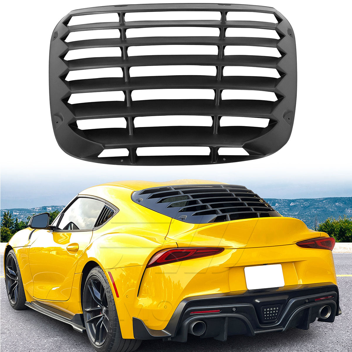 K2 Industries 2020-2025 Toyota GR Supra A90 Rear Window Louver PP