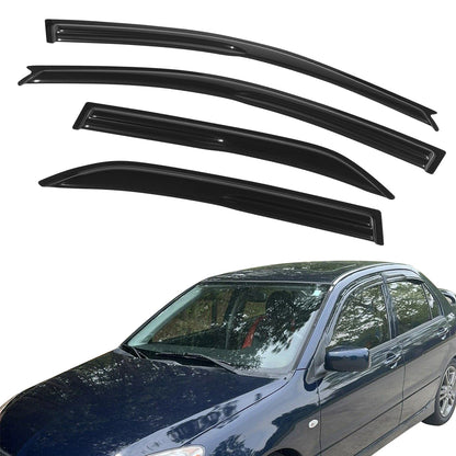 K2 Industries 2002-2007 Mitsubishi Lancer EVO Sedan Acrylic 4PC Window Visors Guard