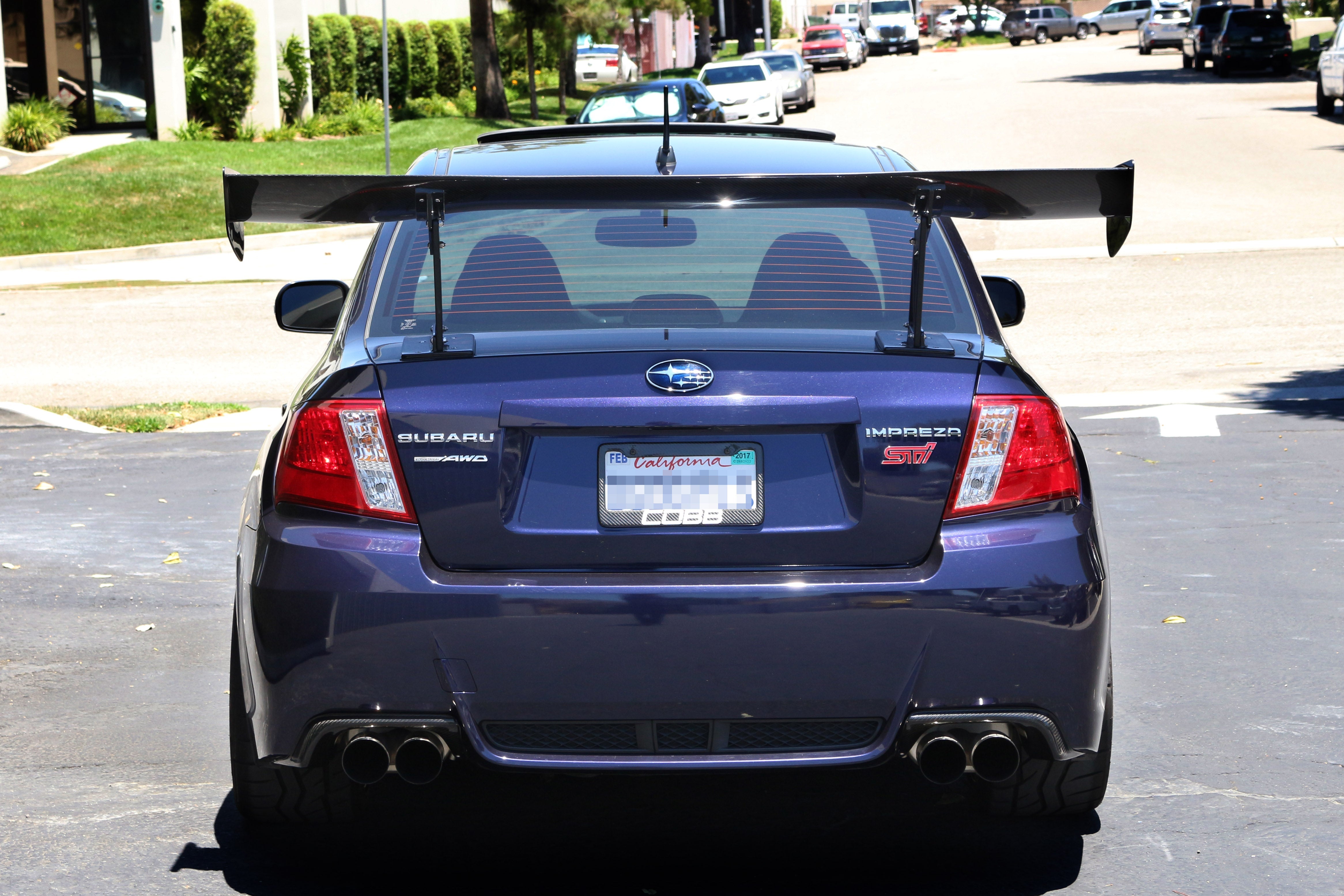 Alerón ajustable de fibra de carbono GTC-300 APR de 67" (Subaru STI 2011-2014)