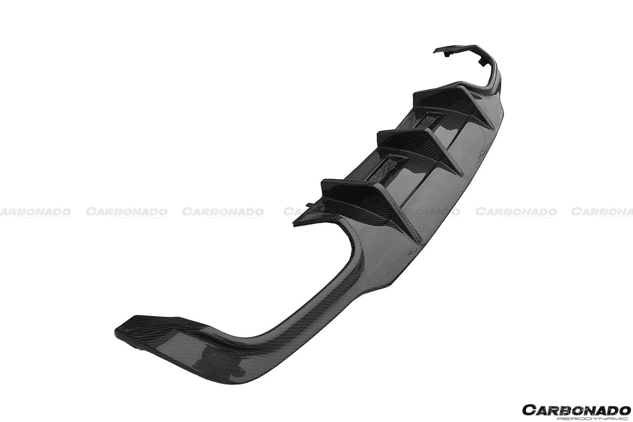 Faldón trasero de fibra de carbono estilo Mercedes Benz W204 C63 AMG RZ Carbonado 2012-2014