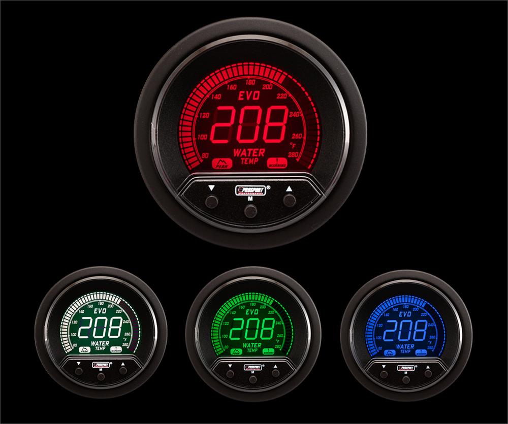 Medidor de temperatura de agua eléctrico Prosport Premium Evo de 2-1/16"