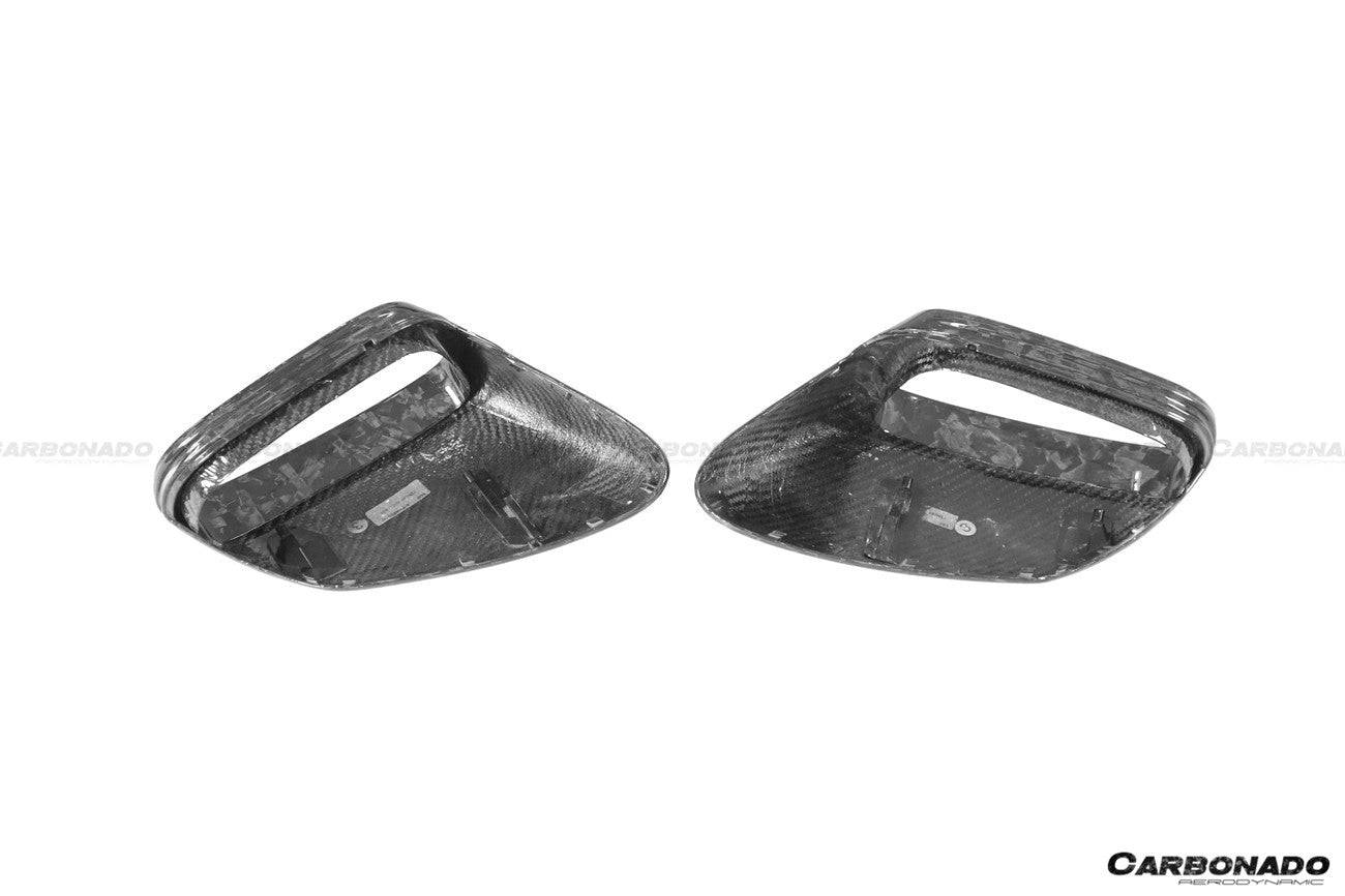 Carcasa de espejo de fibra de carbono autoclave estilo Porsche 911 992 Carrera Taycan Carbonado 2019-2024 | 4, S, 4S, GTS, Turbo, Turbo S, GT3, GT3 RS