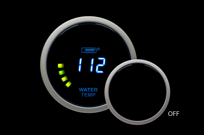 Medidor digital de temperatura del agua Prosport de 2-1/16"
