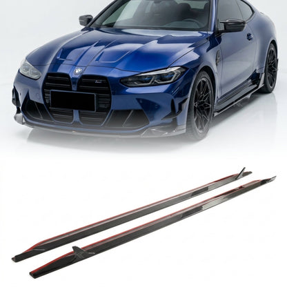 K2 Industries Dry Carbon Fiber Side Skirt Extensions – BMW G80 M3 & G82/G83 M4 (2021+)