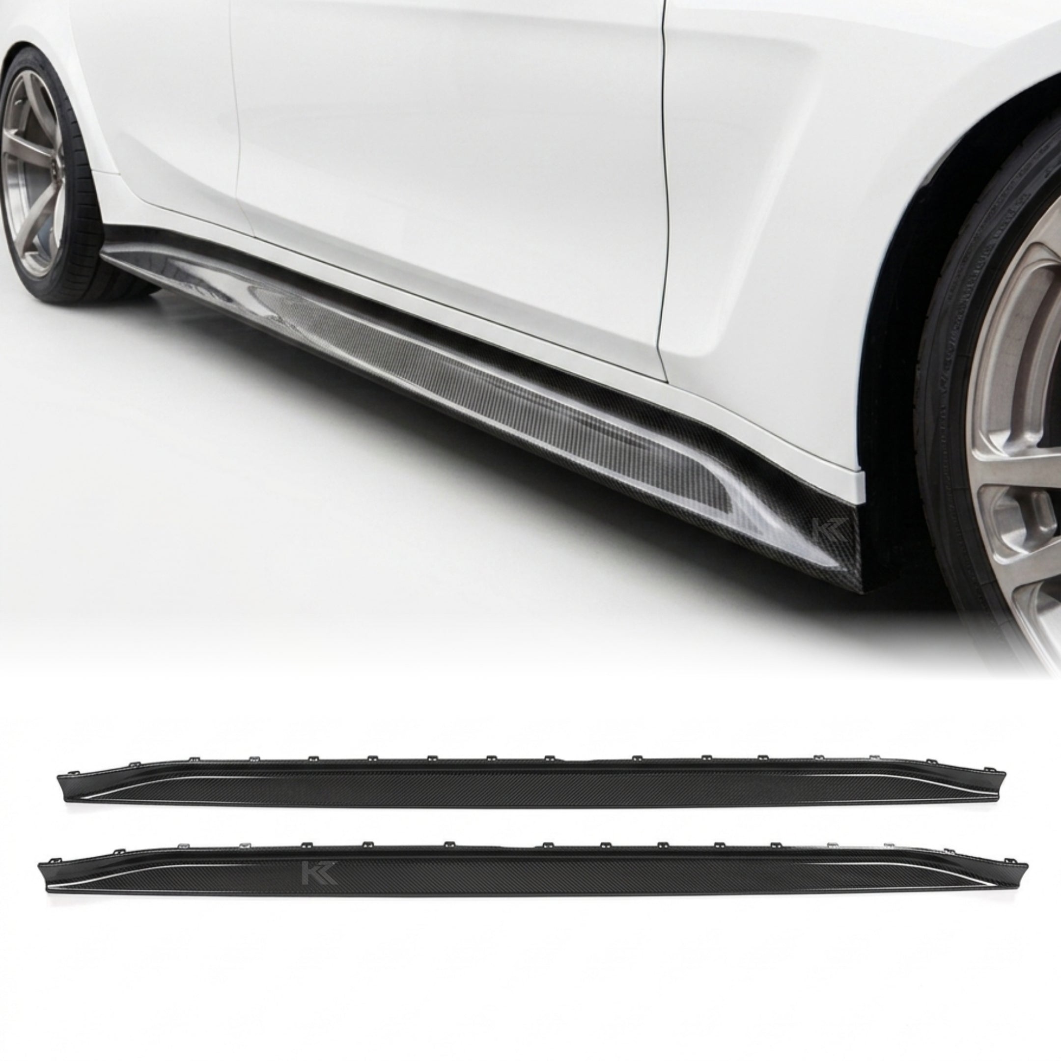 K2 Industries Dry Carbon Fiber Side Skirt Kit – BMW G80 M3 Competition (2021+)