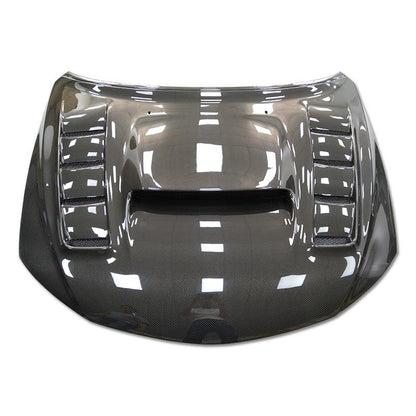 JDMuscle [08-14 WRX/STI] Carbon Fiber Hood V3 w/ Heat Extract