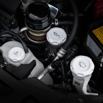 Tapas del compartimento del motor Billetworkz (Subaru Legacy GT 2005-2009)