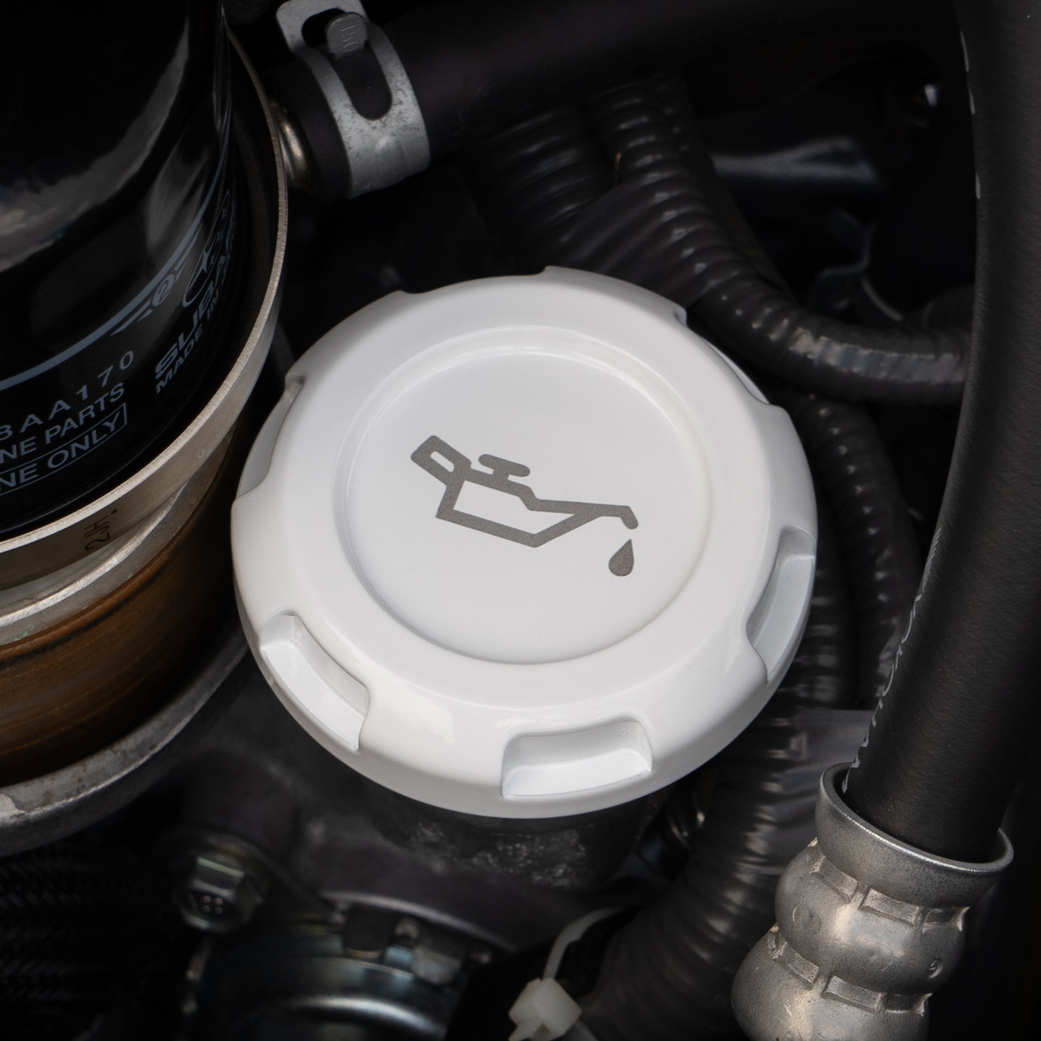 Tapas del compartimento del motor Billetworkz (Subaru STI 2015-2021)