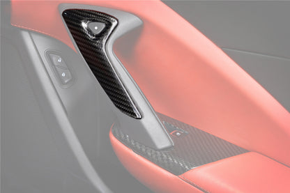 Embellecedores de fibra de carbono para manijas de puertas interiores DarwinPRO 2013-2019 Corvette C7 Z06 Grandsport