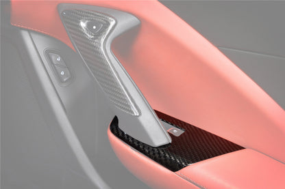 DarwinPRO Dry Carbon Fiber Interior Passenger Window Switch Side Armrest Panel Cover Trim | 2013-2019 Corvette C7 Z06, Grandsport