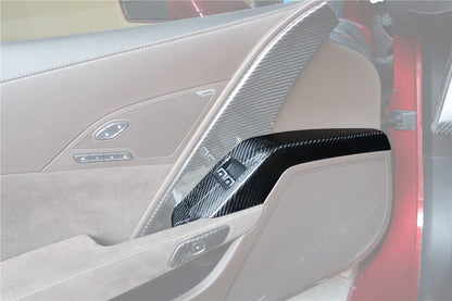 DarwinPRO 2013-2019 Corvette C7 Z06 Grandsport Dry Carbon Fiber Interior Window Switch Side Armrest Panel Cover Trim