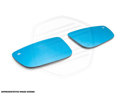Juego de espejos laterales tintados en azul ApexVision - E9X M3